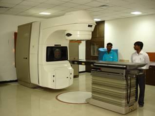 Cancer treatment by linear accelerator