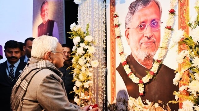 CM Nitish Kumar pays tribute to Sushil Modi on his birth anniversary