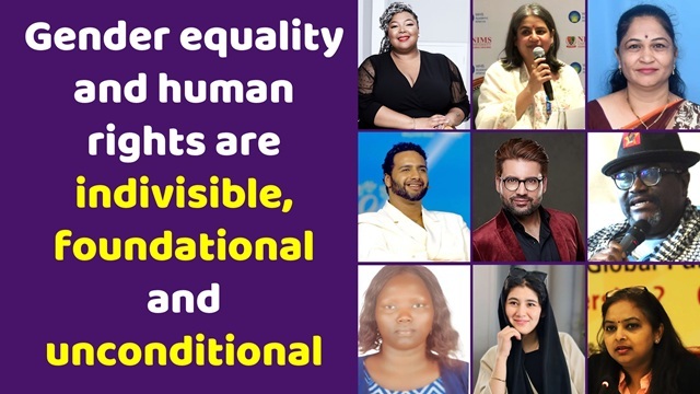 Gender equality and human rights are indivisible, foundational and unconditional
