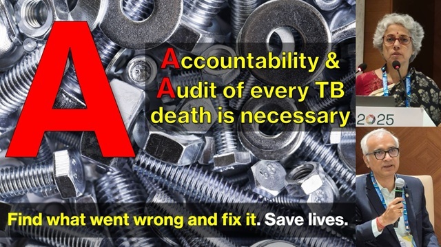 A for Accountability and Audit for TB deaths is missing in #EndTB response