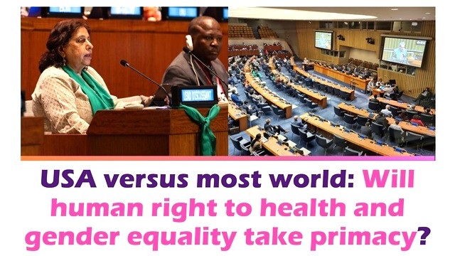 USA versus most world: Will human right to health and gender equality take primacy?